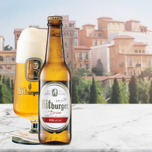 Non-Alcoholic European Beer Variety 5 Pack, Award Winning Beers from Munich, Erding, Barcelona and Bitburg w Phone/Tablet Holder & Recipes - Image 3