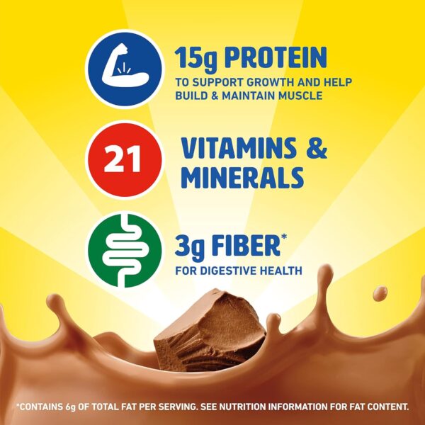 Carnation Breakfast Essentials High Protein with Fiber Ready-to-Drink, 8 FL OZ Carton, Rich Milk Chocolate 8 Fl Oz (Pack of 24) (Packaging May Vary) - Image 4