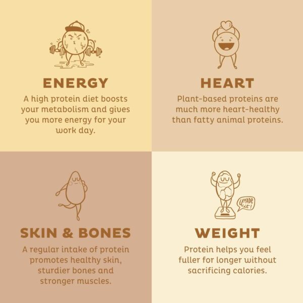 KOS Vegan Protein Powder Erythritol Free, Vanilla USDA Organic - Pea Protein Blend, Plant Based Superfood Rich in Vitamins & Minerals - Keto, Dairy Free - Meal Replacement for Women & Men, 28 Servings - Image 5