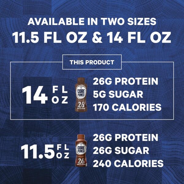 Core Power Fairlife 26g Protein Milk Shakes, Liquid Ready To Drink for Workout Recovery, Chocolate, 14 Fl Oz Bottle (Pack of 12) - Image 5