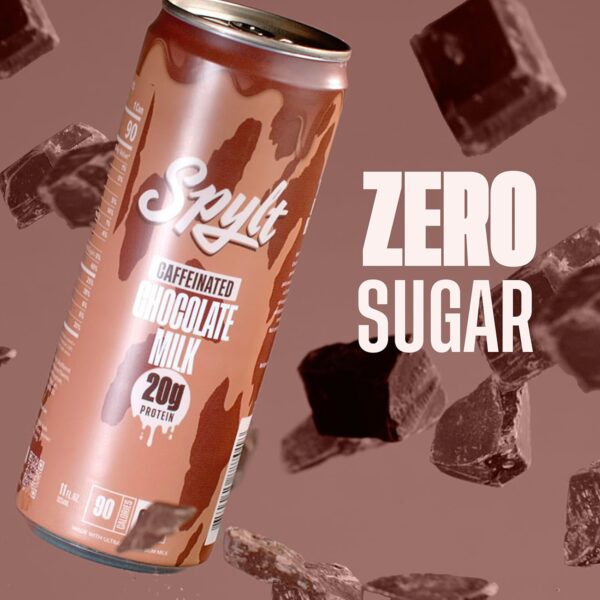 Caffeinated Chocolate Milk - 20g Protein, 60mg Caffeine, Sugar Free, Lactose Free Milk Protein Drink - 12 Count (11 Fl Oz) - Image 4