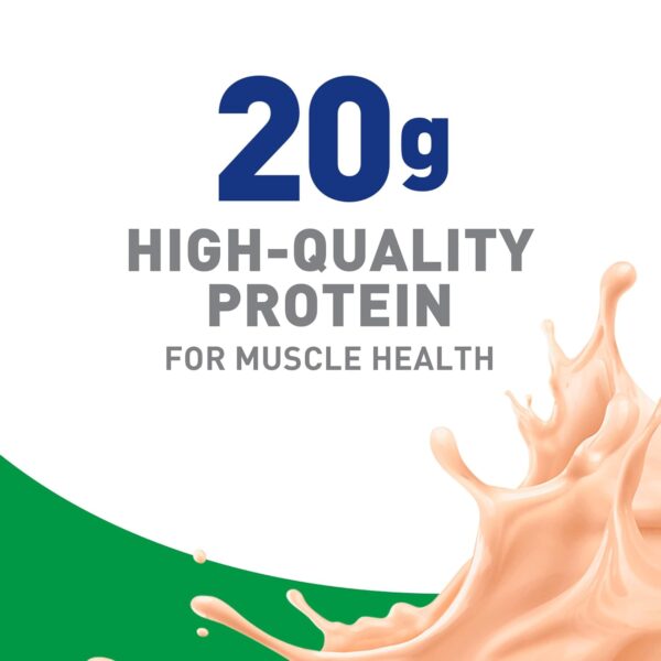 BOOST High Protein with Fiber Complete Nutritional Drink, Creamy Strawberry, 8 fl oz Bottle, 24 Pack - Image 2