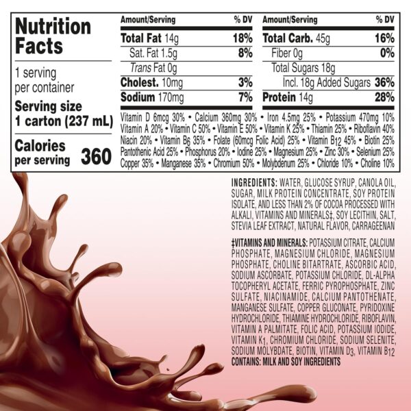 BOOST Plus Complete Nutritional Drink, Rich Chocolate, 8 Fl Oz (Pack of 24) - Image 2