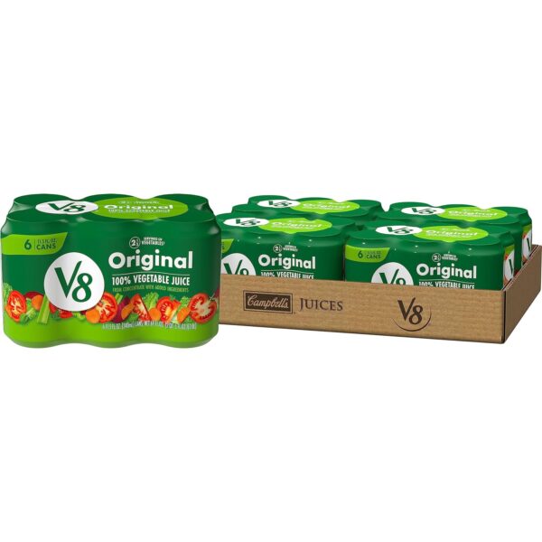 V8 Original 100% Vegetable Juice, 11.5 fl oz Can (24 Pack)
