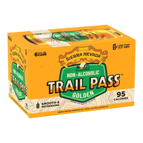 Sierra Nevada Trail Pass Non-Alcoholic Golden Craft Beer 6 Pack (12oz Cans)