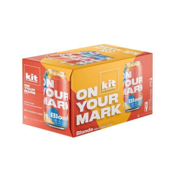 Kit NA Brewing | Non-Alcoholic | On Your Mark | 6-Pack of Blonde | 12 oz cans