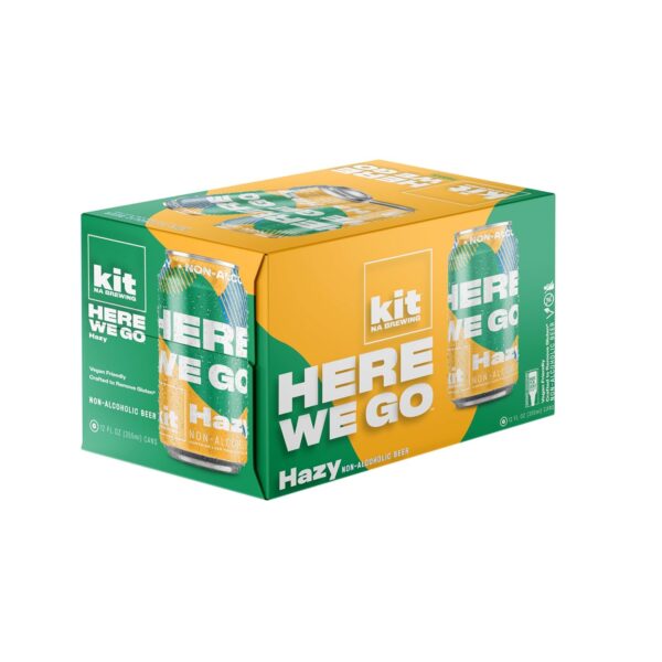 Kit NA Brewing | Non-Alcoholic | Here We Go | 6-Pack of Hazy | 12 oz cans