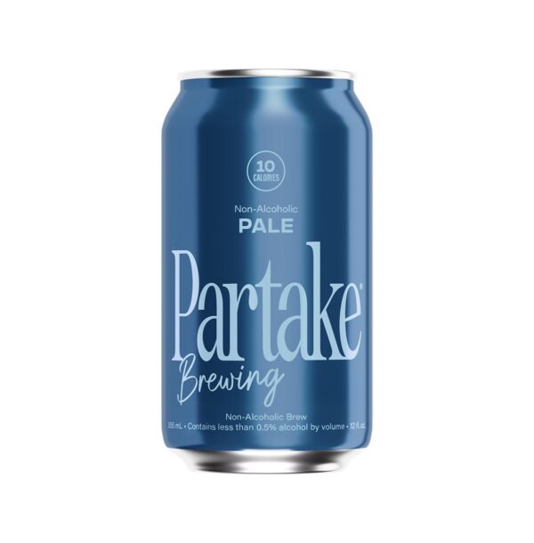 Partake Brewing Non-Alcoholic Beer - Pale Ale | 12-Pack of 12oz Cans. Low-Calorie, Low-Carb, No Sugar| Award-Winning, All-Natural Ingredients | Refreshing NA Beer designed to keep you at your best.