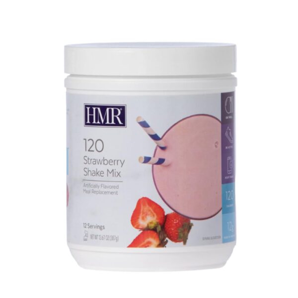 HMR 120 Shake Meal Replacement Powder | Strawberry Shake Mix to Support Healthy Weight Loss | 12g of Protein | Nutritional Drink | Low Calorie Food | 12 Servings