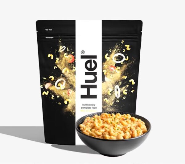Huel Hot and Savory Instant Meal Replacement - Chick’n and Mushroom Pasta - 14 Scoops Packed with 100% Nutritionally Complete Food, Including 24g of Protein, 6g of Fiber, and 27 Vitamins and Minerals