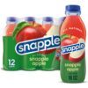 Snapple Apple Juice Drink, 16 fl oz recycled plastic bottle, Pack of 12