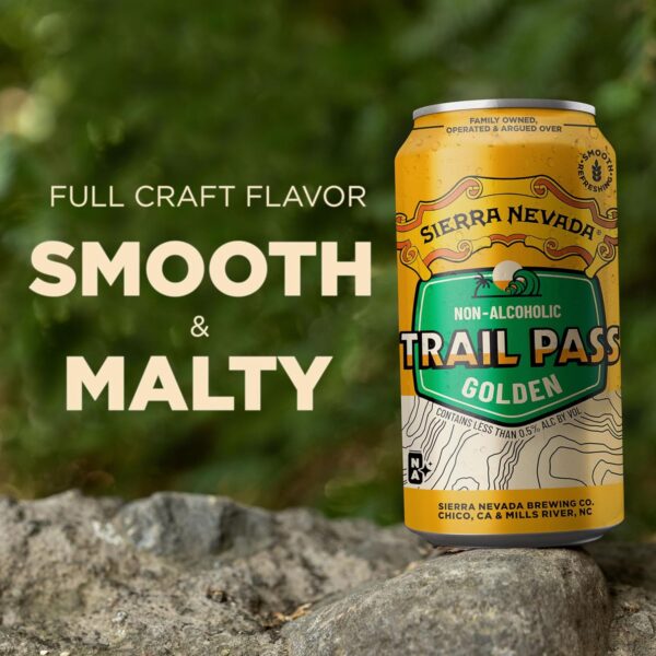 Sierra Nevada Trail Pass Non-Alcoholic Golden Craft Beer 6 Pack (12oz Cans) - Image 6