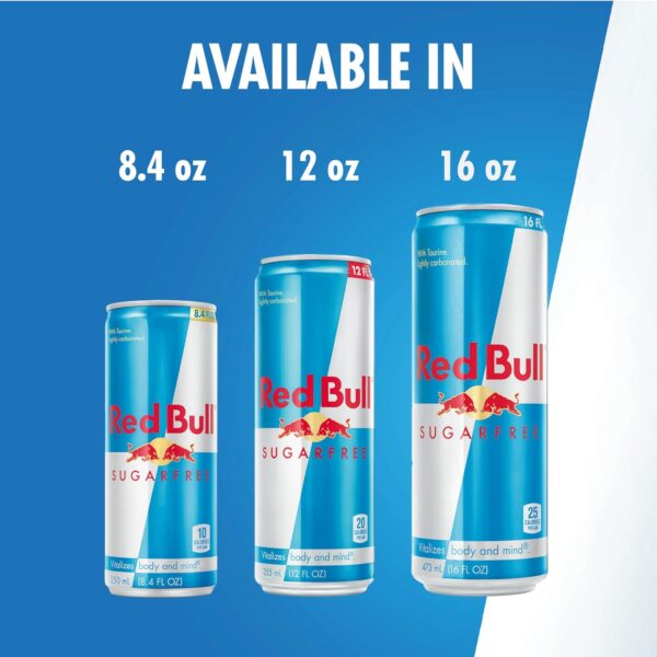 Red Bull Sugar Free, 8.4-Ounce Cans 2 pack of 12 (total count 24) - Image 6