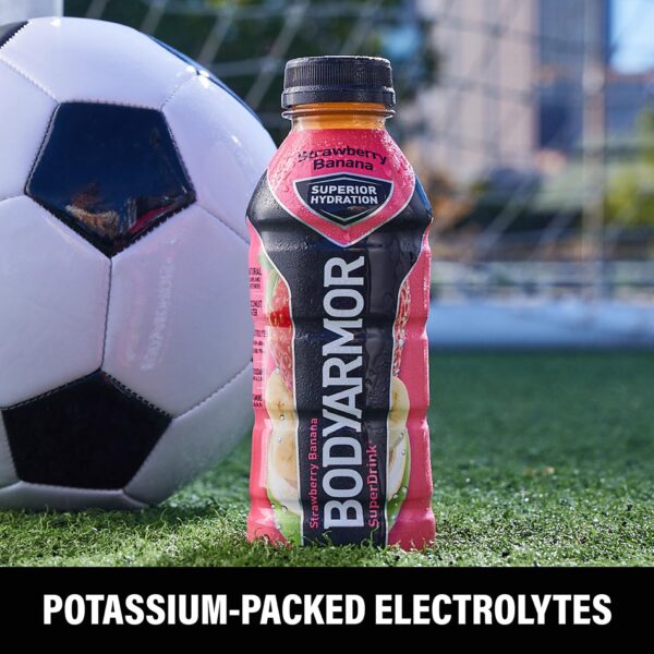 BODYARMOR Sports Drink Sports Beverage, Strawberry Banana, Coconut Water Hydration, Natural Flavors With Vitamins, Potassium-Packed Electrolytes, Perfect For Athletes, 20 Fl Oz (Pack of 6) - Image 6