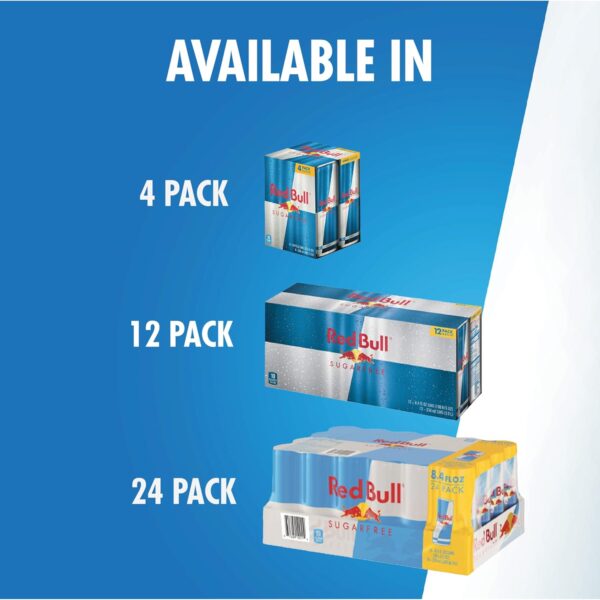 Red Bull Sugar Free, 8.4-Ounce Cans 2 pack of 12 (total count 24) - Image 7