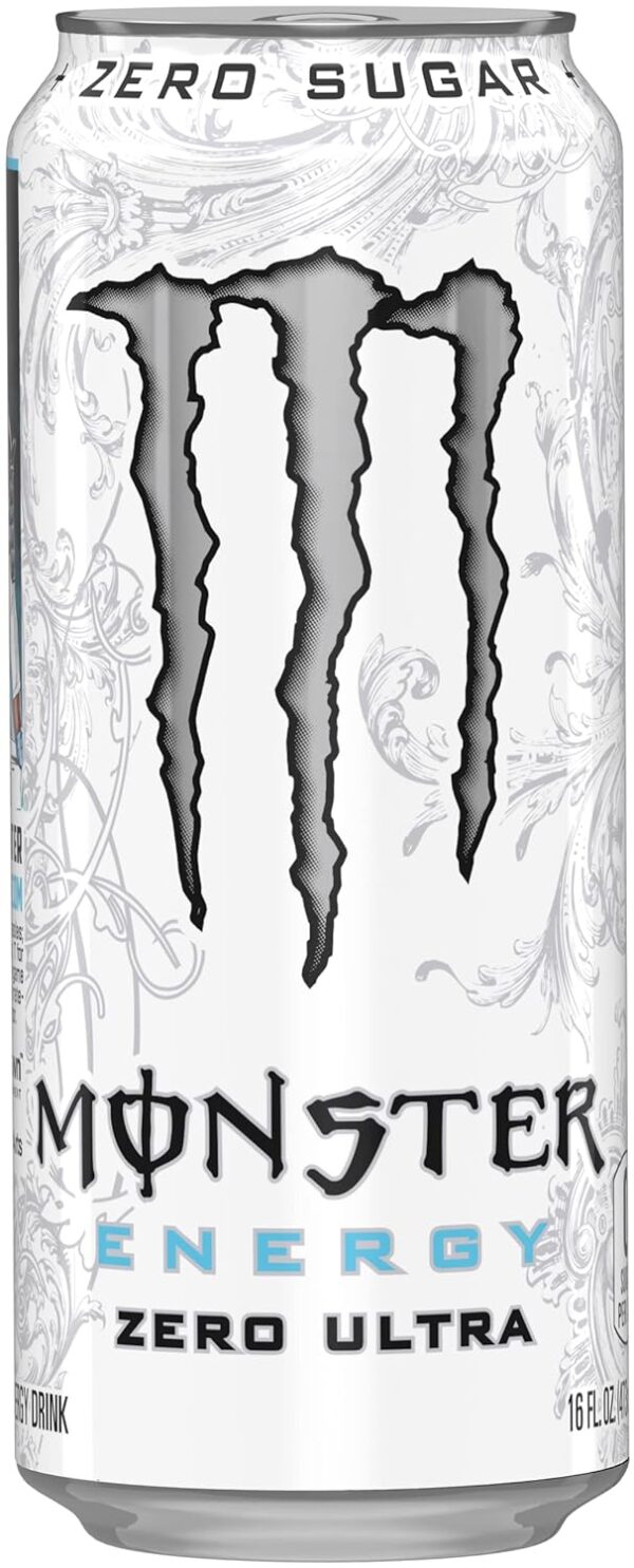 Monster Energy Zero Ultra, Sugar Free Energy Drink, 16 Fl oz (Pack of 15) - Image 6