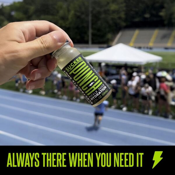 Suckerpunch Hydration Pickle Juice Shot, Dill Flavored, Gluten Free, Post Workout Dill Electrolyte Drink, Low Calorie, Muscle Cramp Defense, Potassium, Keto Friendly, Low Sugar, Non GMO, 2 Oz, 12 CT - Image 7