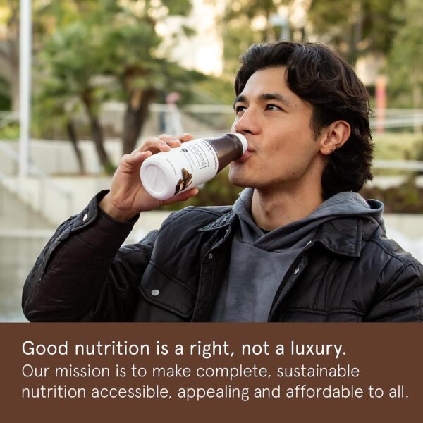 Soylent Creamy Chocolate Meal Replacement Shake, Ready-to-Drink Plant Based Protein Drink, Contains 20g Complete Vegan Protein and 1g Sugar, 14oz, 12 Pack - Image 5