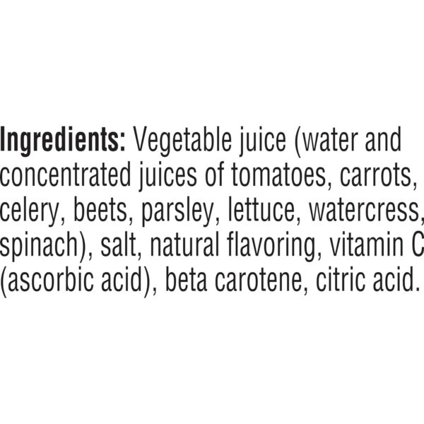 V8 Original 100% Vegetable Juice, 11.5 fl oz Can (24 Pack) - Image 4
