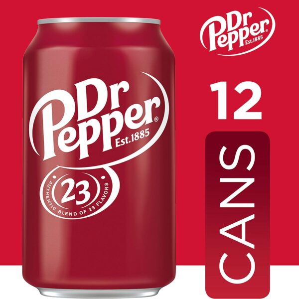 Dr Pepper Soda, 12 fl oz cans, 12 pack - Image 4