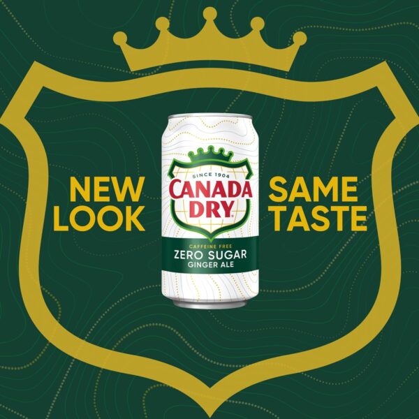 Canada Dry Zero Sugar Ginger Ale Soda, 12 fl oz cans (Pack of 12) - Image 4