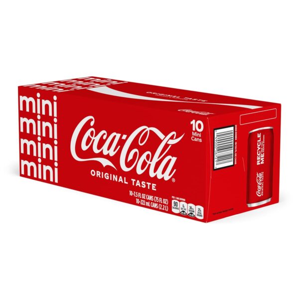 Coke Mini-Can 7.5oz, 10 pack - Image 4