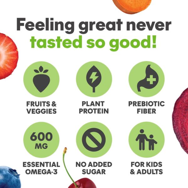 Noka Superfood Fruit Smoothie Pouches Variety Pack, Healthy Snacks with Flax Seed, Plant Protein and Prebiotic Fiber, Vegan and Gluten Free Snacks, Organic Squeeze Pouch, 4.22 oz, 12 Count - Image 5