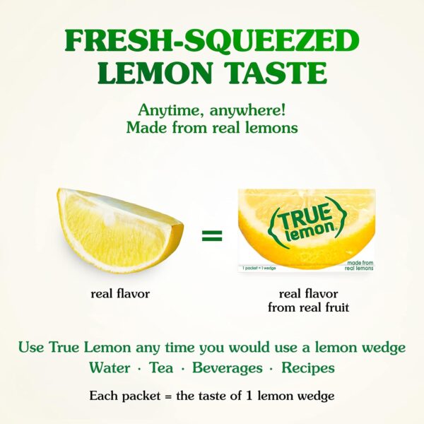 True Lemon Water Enhancer Packets - Sugar-Free, 0 Calorie Drink Mix with Real Lemon Flavor (Bulk Pack of 500) - Image 5