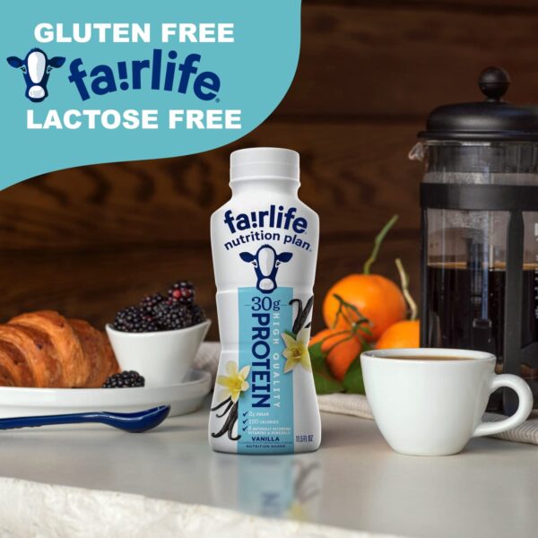 Fairlife Nutrition Protein Shakes - Pack of 12 | 30g Protein, Low Sugar, Lactose-Free | Delicious Vanilla, Chocolate, Salted Caramel, and Strawberry Flavors 11.5 fl., oz. (In KozyHome Packaging) (Vanilla) - Image 3