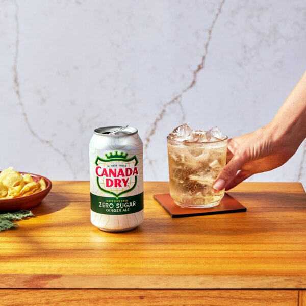 Canada Dry Zero Sugar Ginger Ale Soda, 12 fl oz cans (Pack of 12) - Image 7