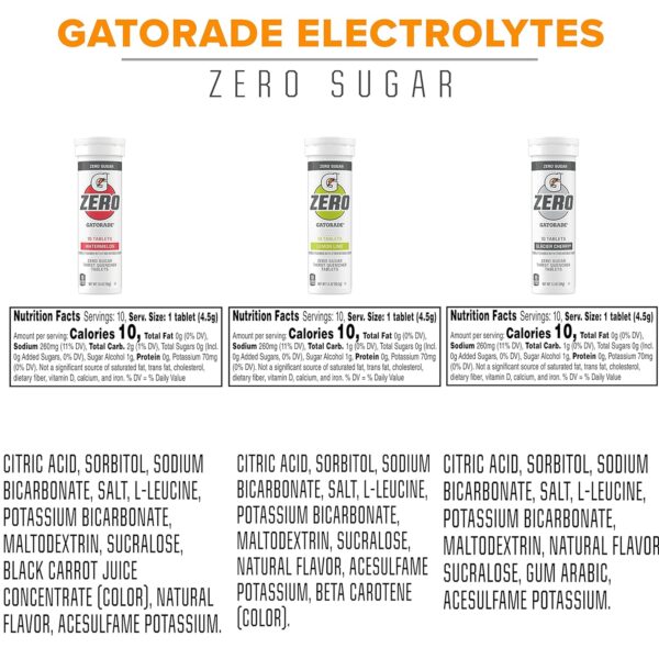 Gatorade Zero Tablets, Variety Pack (Pack of 40) - Image 3