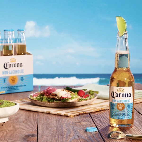 Corona Non-Alcoholic Malt Beverage 24 Pack - 12oz Bottle Mexican Import Brew, Low Carb (17.5g), Low Calorie (60) - Refreshing N/A Beer for Any Occasion - Image 3