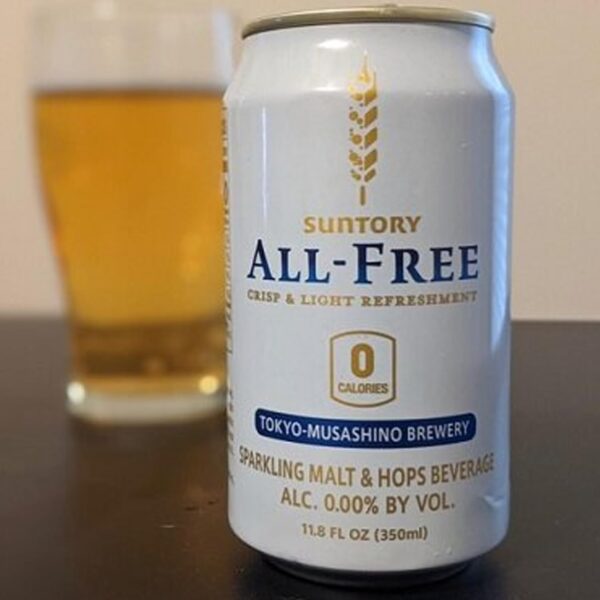 Suntory All-Free Non-Alcoholic Beer: 30-Pack of Refreshing Brew, 0.00% Alc., 0 Calories 11.8 Fl Oz Each | 30 PACK - Image 3