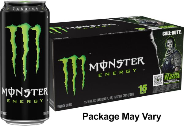 Monster Energy Drink, Green, Original, 16 Ounce (Pack of 15) - Image 3