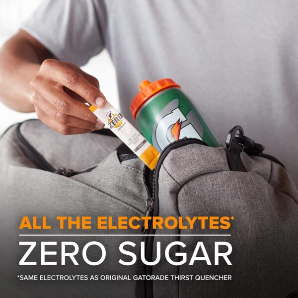 Gatorade G Zero Powder, Glacier Freeze, 0.10 oz Packets (120 Pack) - Image 4