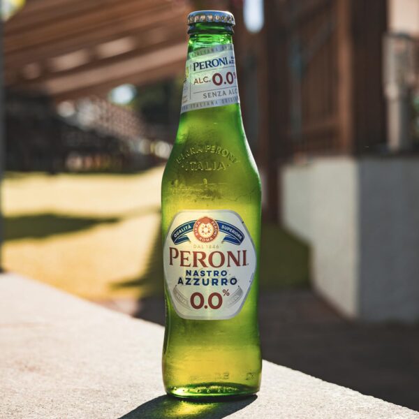 Peroni Nastro Azzurro 10 Pack 0.0 NA Beer Non-Alcoholic Lager Brew 11.2oz Bottles - Authentic Italian Taste Without Alcohol - Refreshing Zero Alcohol Beer 0g Fat, 18.5g Carbs - Image 4