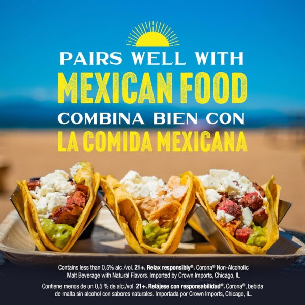 Corona Non-Alcoholic Malt Beverage Mexican Import Brew, 6 pk, 12 fl oz Bottles, less than 0.5% ABV - Image 5