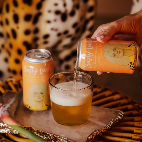Busty Lush Non-Alcoholic Beer Variety Pack, Blonde Ale, Tropical Sour, Oatmeal Stout, Low Calorie Non Alcoholic Drink, Craft-Brewed NA Beer, 12 Pack - Image 5